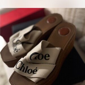 Women's Tan Wedge Sandals